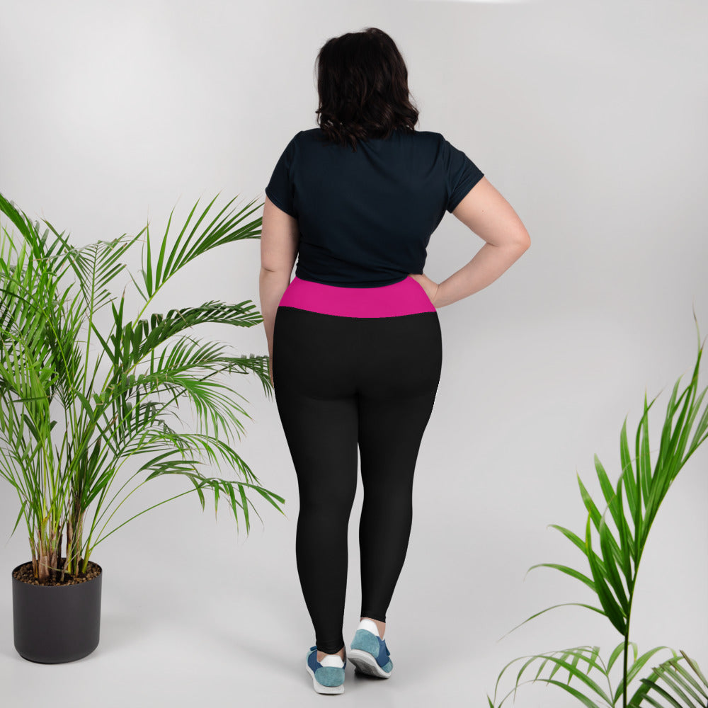 Leggings grande taille à imprimé intégral