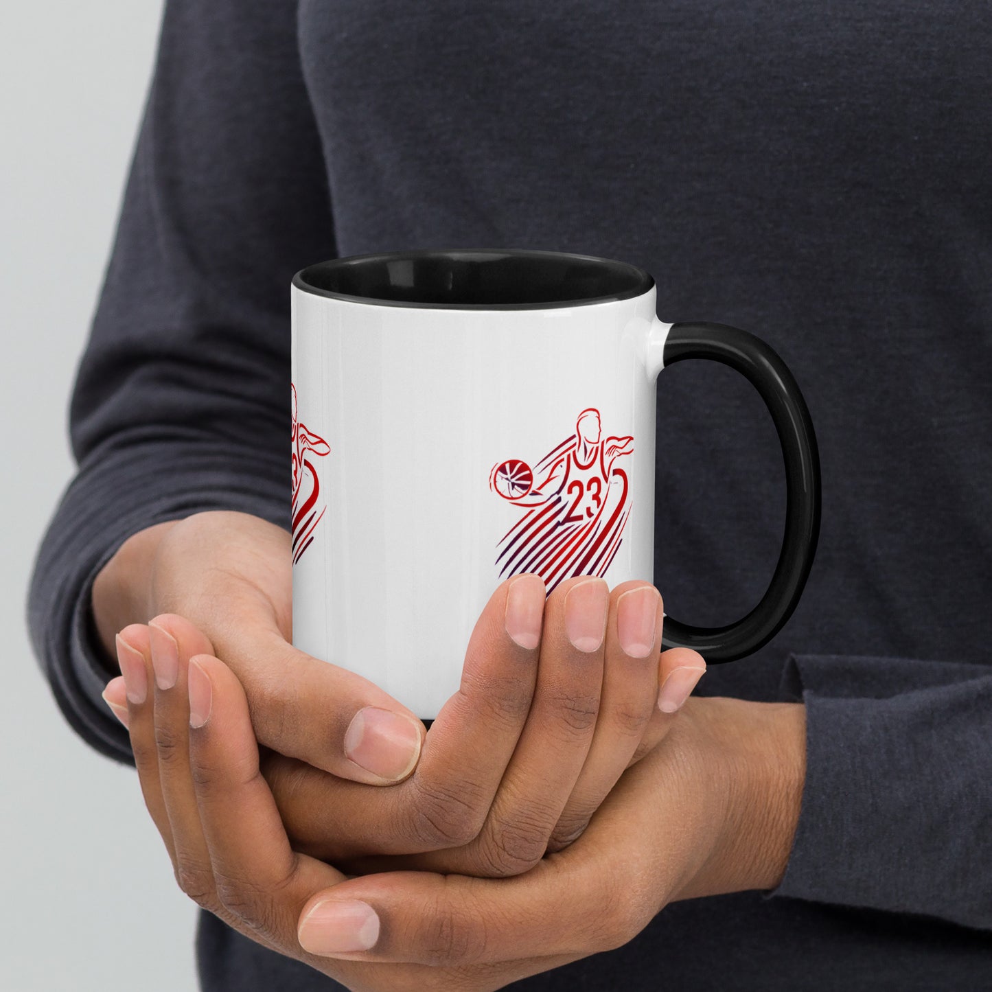 Tasse avec intérieur coloré