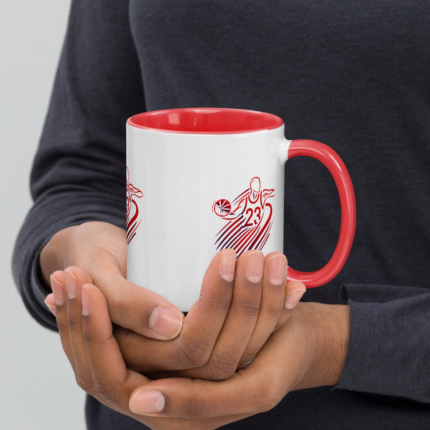 Tasse avec intérieur coloré