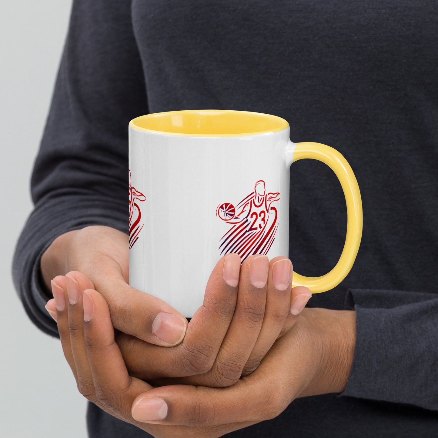 Tasse avec intérieur coloré